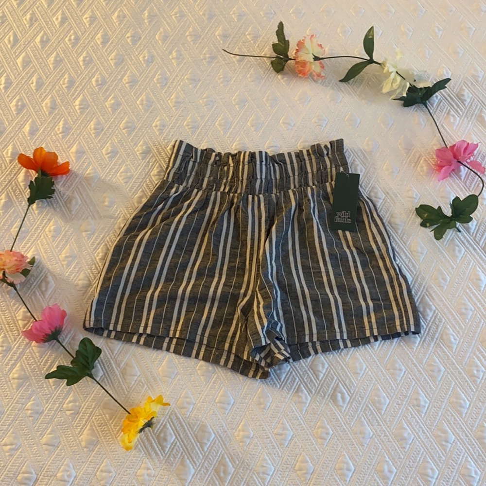 NEW striped shorts, size XS